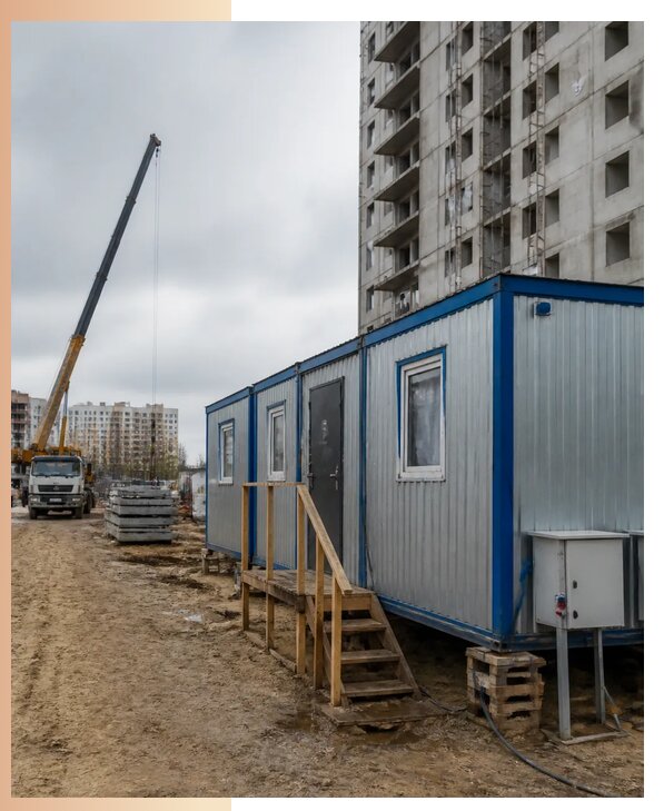 Аренда строительных вагончиков для рабочих в Заволжье